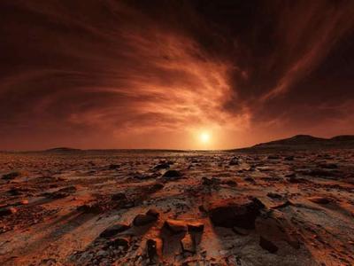 Рассвет на марсе фото